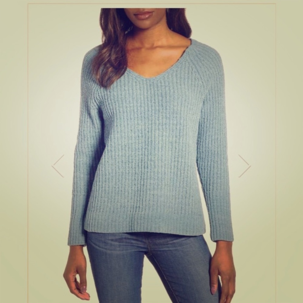 BOGO NWOT Soft & Cozy Lucky Blue Knit Sweater